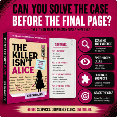 The Killer Isn't Alice: The 46,600 Suspect Murder Mystery Puzzle - Iris Starling - Paperback